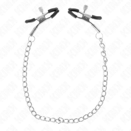 KINK - PINZAS PARA PEZONES CON CADENA FINA 30 CM - Nuvica