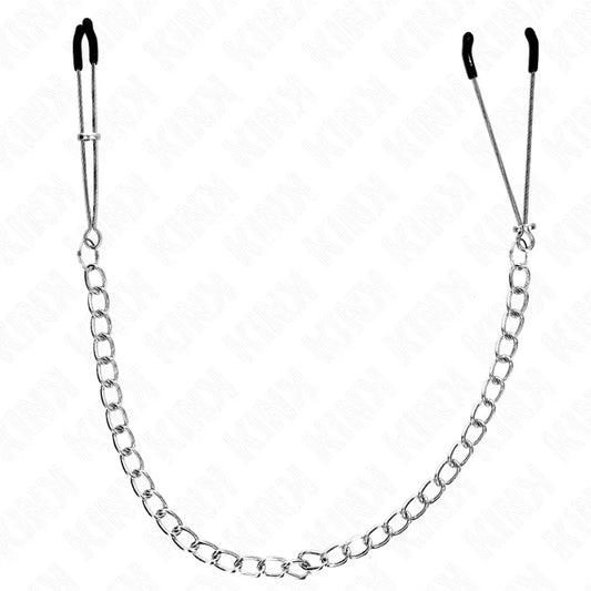 KINK - PINZAS PARA PEZONES FINA CON CADENA GRUESA 30 CM - Nuvica