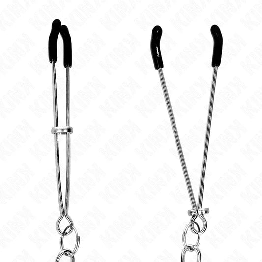 KINK - PINZAS PARA PEZONES FINA CON CADENA GRUESA 30 CM - Nuvica