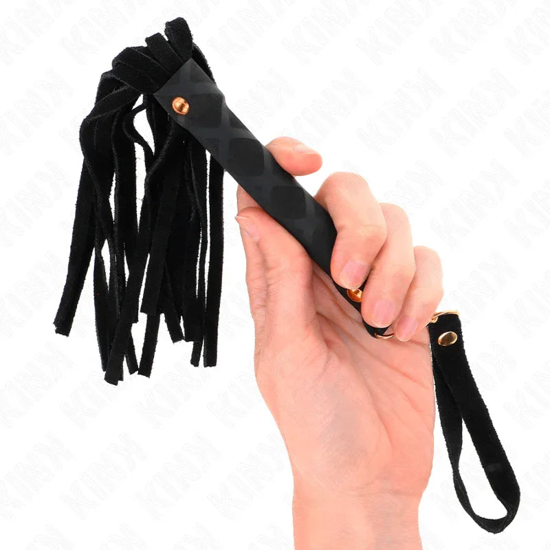 KINK - LÁTIGO MINI PIEL DE ANTE NEGRO 30 CM - Nuvica