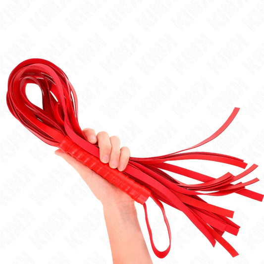 KINK - LÁTIGO DE COLA LARGA Y MANGO CORTO ROJO 70 CM - Nuvica