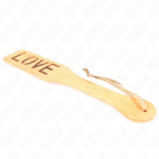 KINK - PALA DE BAMBÚ PALABRA LOVE 32 X 5.5 CM - Nuvica