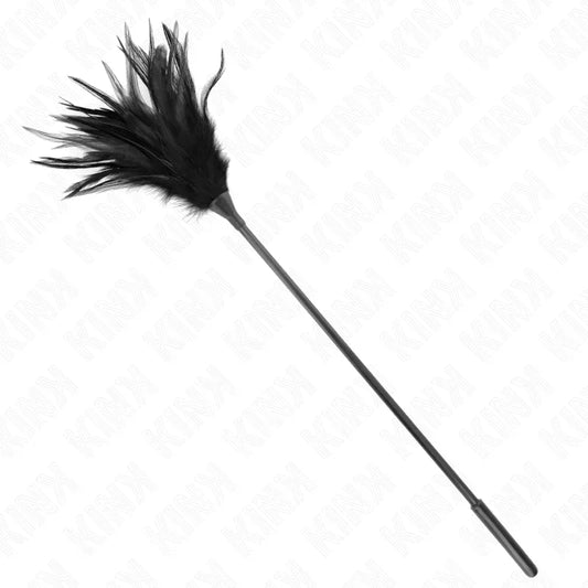 KINK - PLUMAS MÚLTIPLES PARA COSQUILLAS NEGRO 45 CM - Nuvica