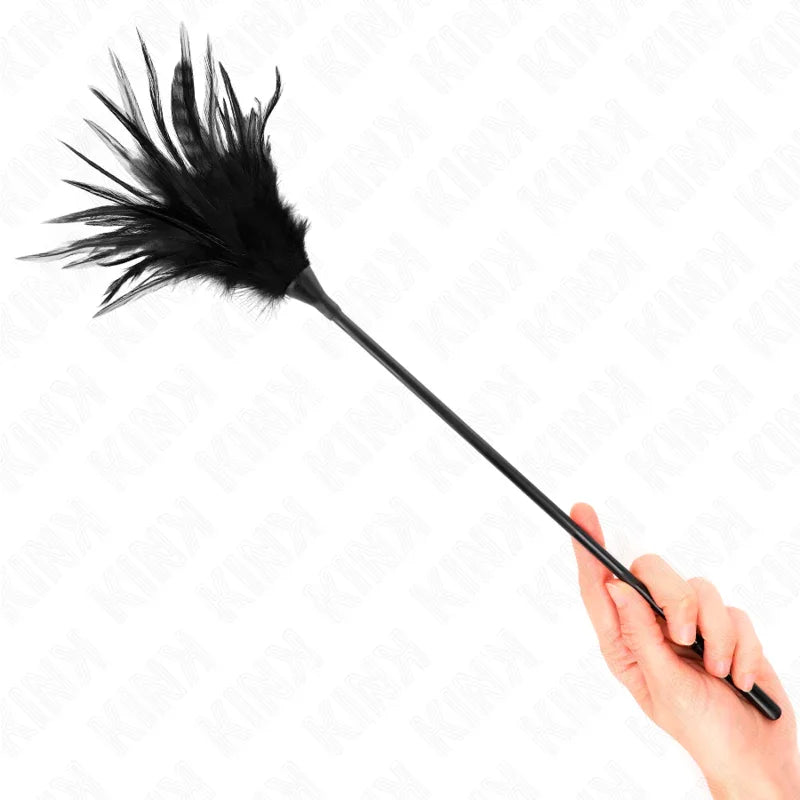 KINK - PLUMAS MÚLTIPLES PARA COSQUILLAS NEGRO 45 CM - Nuvica