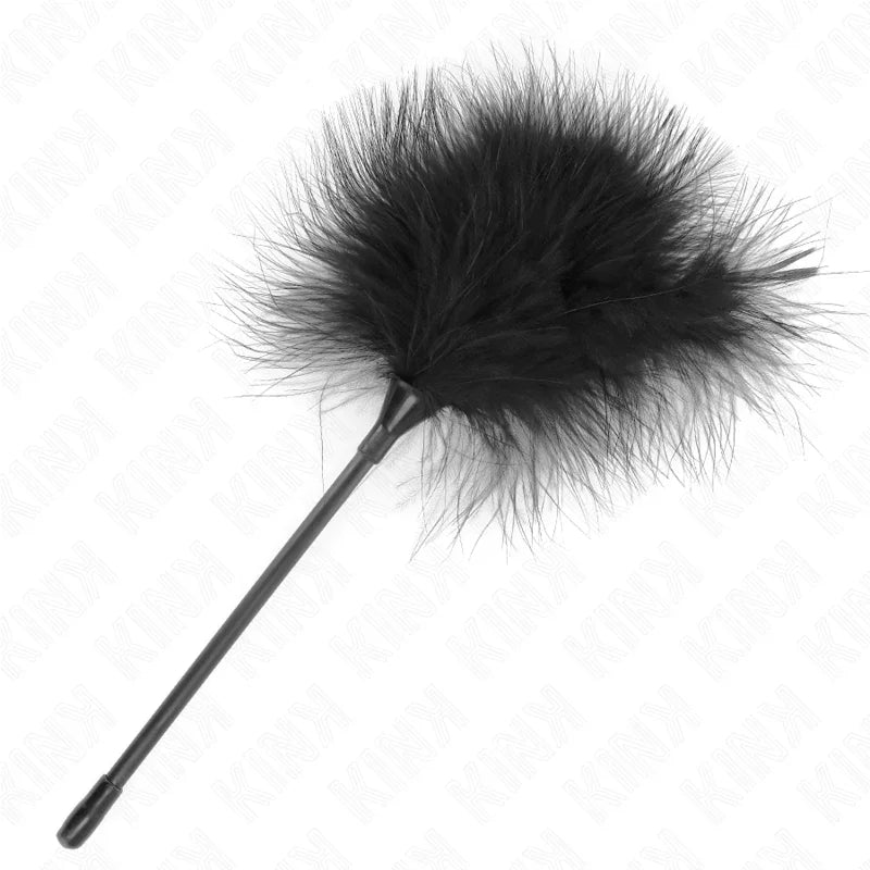 KINK - PLUMAS PARA COSQUILLAS NEGRO USADO PARA EL KIT BONDAGE 27 CM - Nuvica