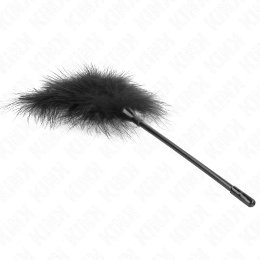 KINK - PLUMAS PARA COSQUILLAS NEGRO USADO PARA EL KIT BONDAGE 27 CM - Nuvica