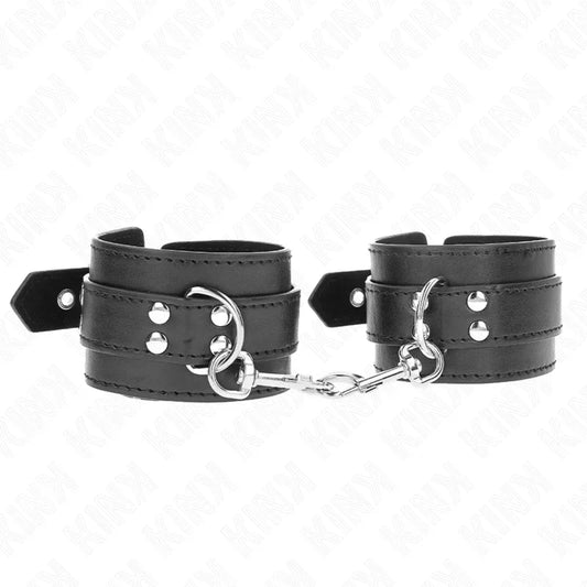 KINK - MUÑEQUERAS CON TACHUELAS NEGRO 35 X 6 CM - Nuvica