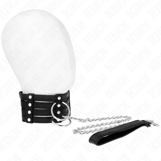 KINK - COLLAR CON CORREA 65 CM ESTILO SUB AJUSTABLE 35-51 CM X 7 CM - Nuvica