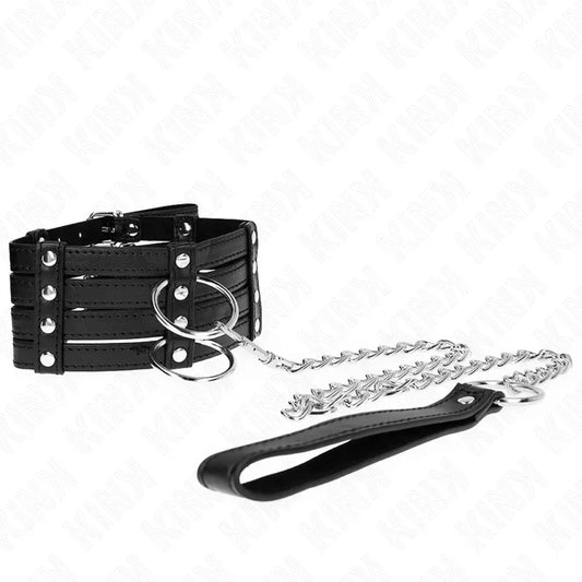 KINK - COLLAR CON CORREA 65 CM ESTILO SUB AJUSTABLE 35-51 CM X 7 CM - Nuvica
