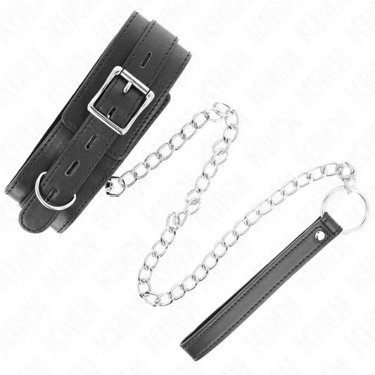 KINK - COLLAR CON CORREA 65 CM NEGRO 54 X 4.5 CM - Nuvica