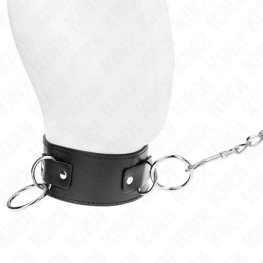 KINK - COLLAR CON CORREA 65 CM 3 ANILLOS MODELO 2 AJUSTABLE 36-43 CM X 5 CM - Nuvica