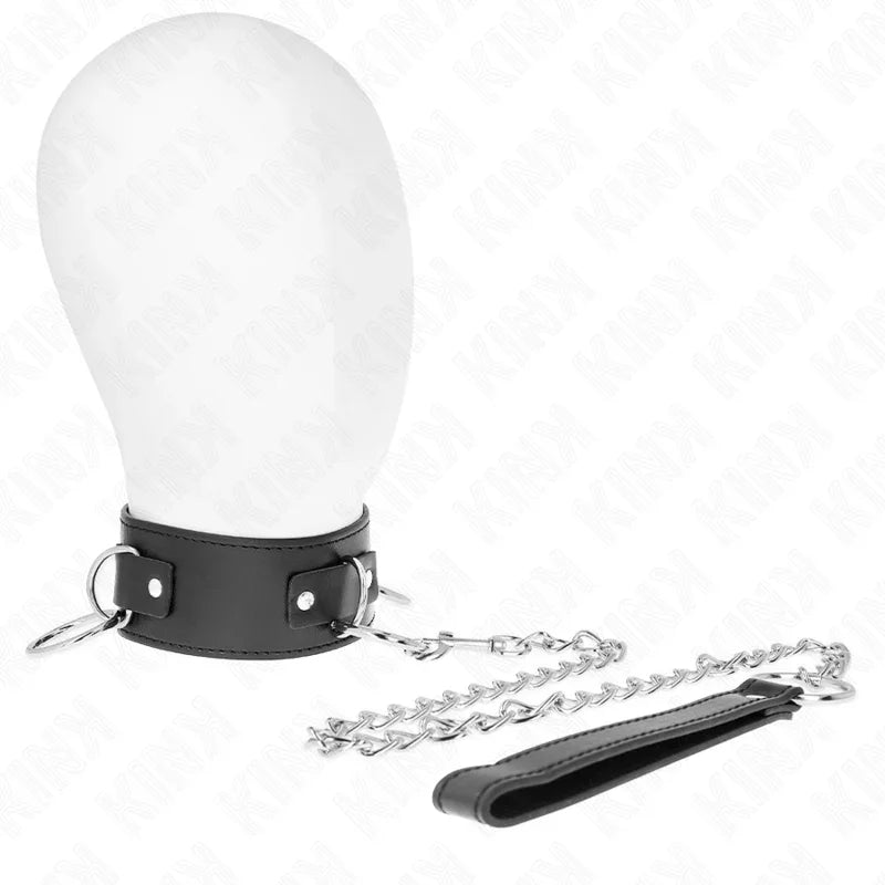 KINK - COLLAR CON CORREA 65 CM 3 ANILLOS MODELO 2 AJUSTABLE 36-43 CM X 5 CM - Nuvica