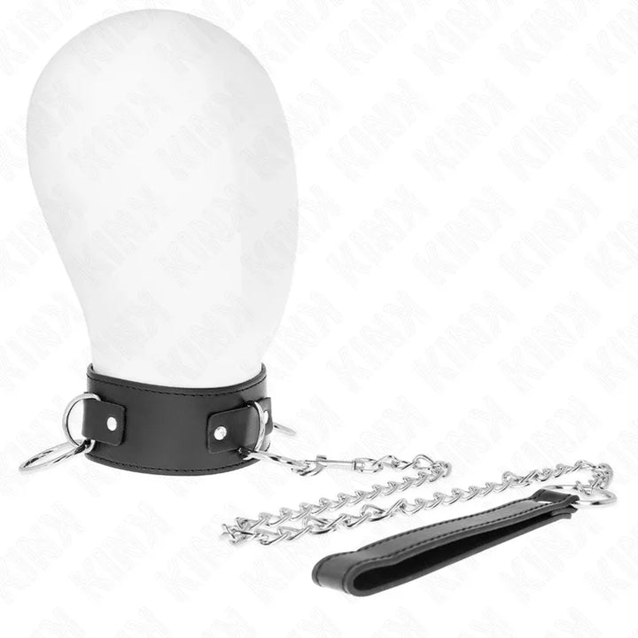 KINK - COLLAR CON CORREA 65 CM 3 ANILLOS MODELO 2 AJUSTABLE 36-43 CM X 5 CM - Nuvica