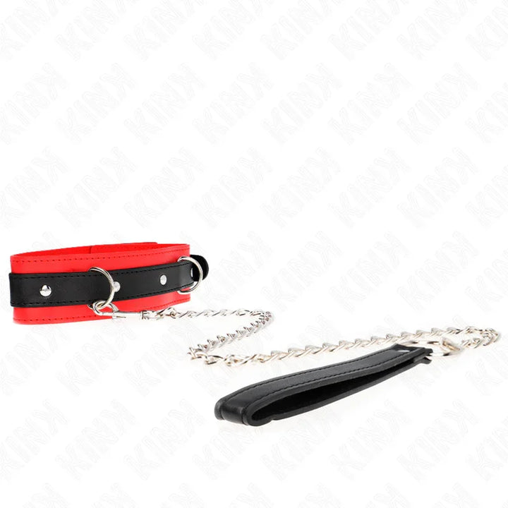 KINK - COLLAR CON CORREA 65 CM MODELO BÁSICO MODELO 3 ROJO 53 X 5 CM - Nuvica