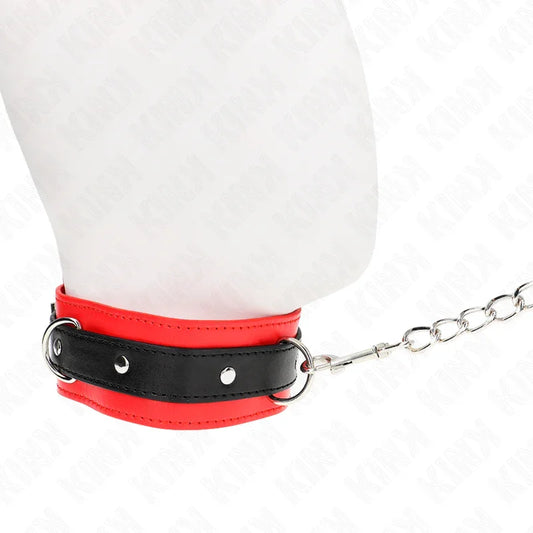 KINK - COLLAR CON CORREA 65 CM MODELO BÁSICO MODELO 3 ROJO 53 X 5 CM - Nuvica