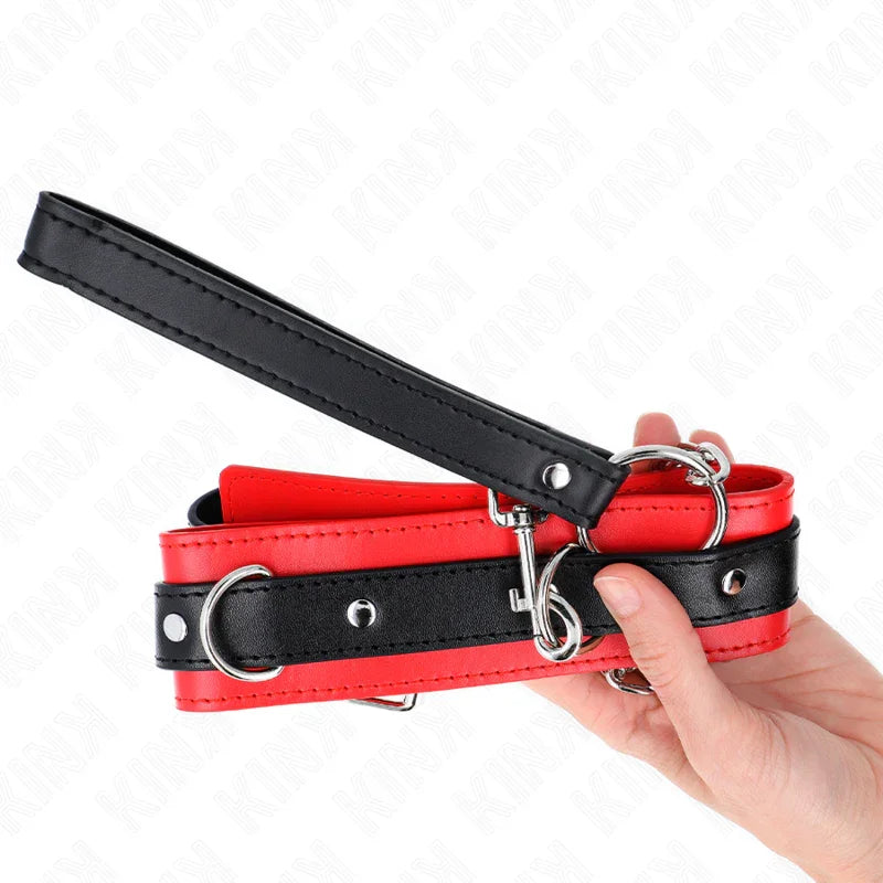 KINK - COLLAR CON CORREA 65 CM MODELO BÁSICO MODELO 3 ROJO 53 X 5 CM - Nuvica