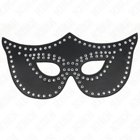 KINK - MÁSCARA DE POLIPIEL CON REMACHES MODELO 2 30 x 12 CM - Nuvica