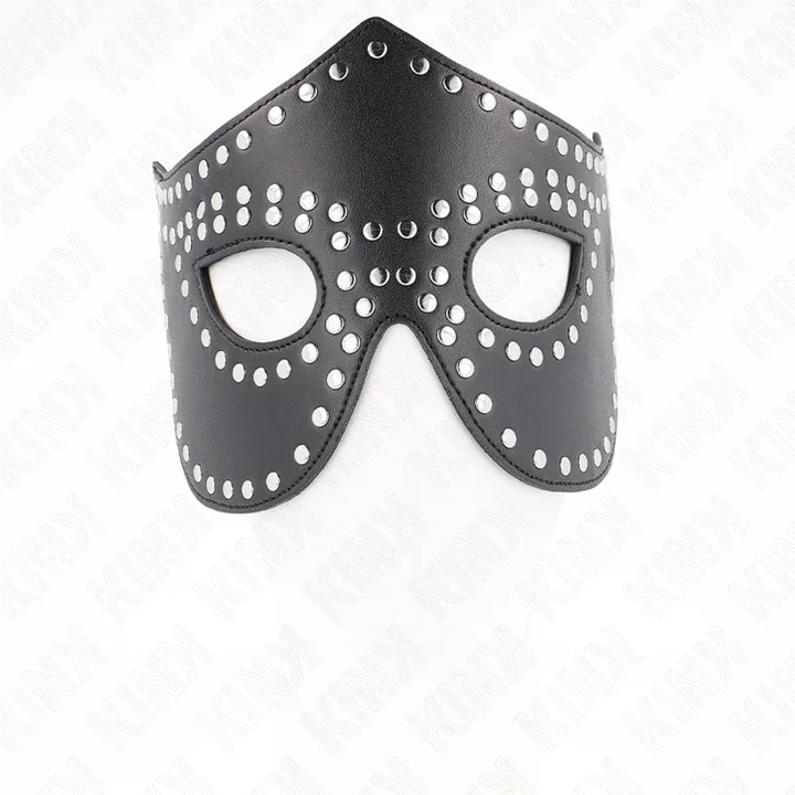 KINK - MÁSCARA DE POLIPIEL CON REMACHES MODELO 2 30 x 12 CM - Nuvica