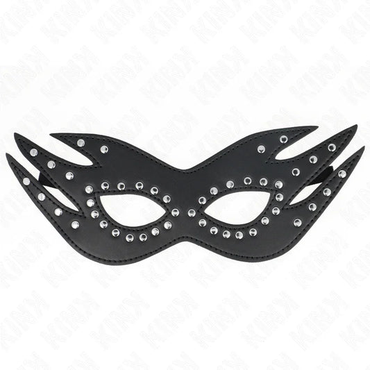 KINK - MÁSCARA DE POLIPIEL CON REMACHES MODELO 3 26 x 9.5 CM - Nuvica