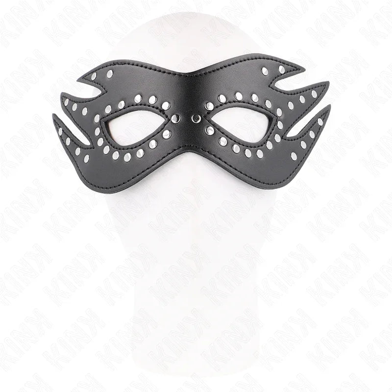 KINK - MÁSCARA DE POLIPIEL CON REMACHES MODELO 3 26 x 9.5 CM - Nuvica