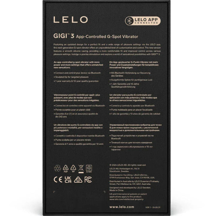 LELO - GIGI™ 3 VIBRADOR PUNTO G AZUL - Nuvica