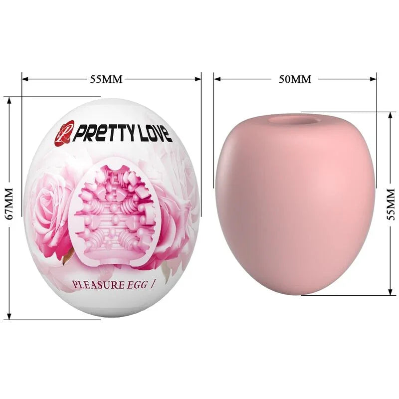 PRETTY LOVE - MASTURBADOR MASCULINO HUEVO ROSA - Nuvica