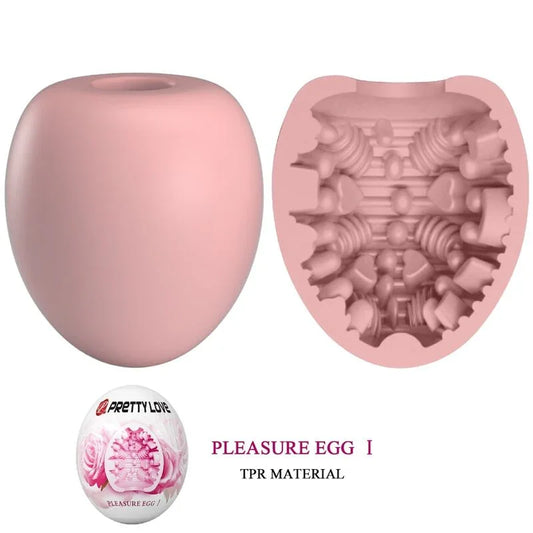 PRETTY LOVE - MASTURBADOR MASCULINO HUEVO ROSA - Nuvica