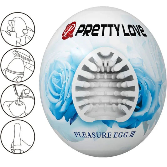 PRETTY LOVE - MASTURBADOR MASCULINO HUEVO BLANCO - Nuvica