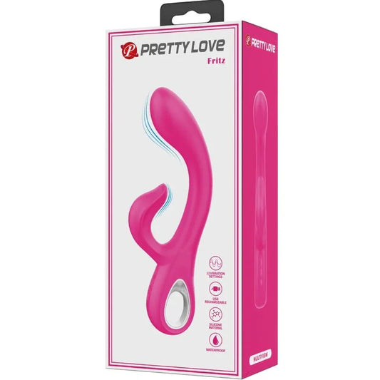 PRETTY LOVE - FRITZ VIBRADOR RABBIT 12 VIBRACIONES ROSA - Nuvica