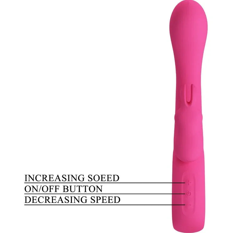 PRETTY LOVE - NOVAK VIBRADOR RABBIT 12 VIBRACIONES ROSA - Nuvica