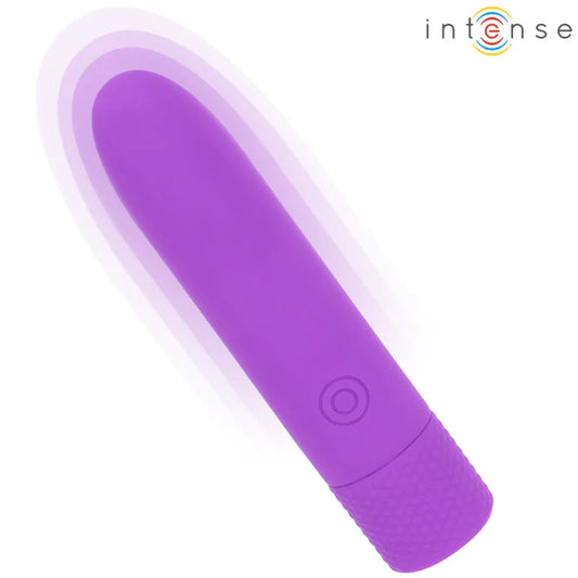 INTENSE - SYMONE BALA VIBRADORA RECARGABLE POR USB 8 VIBRACIONES MORADO 10 X 2.2 CM - Nuvica