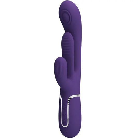 PRETTY LOVE - SHANIA TRIPLE VIBRADOR RABBIT MULTIFUNCIÓN MORADO - Nuvica