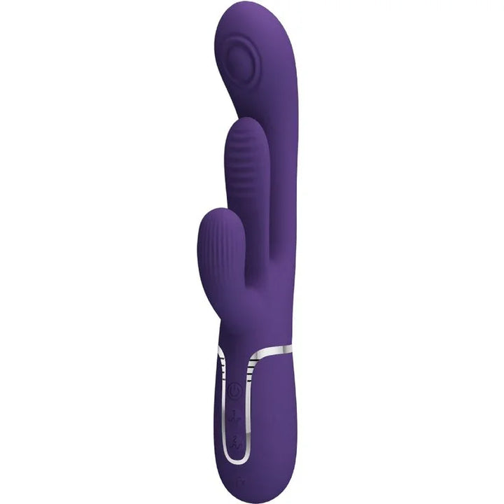 PRETTY LOVE - SHANIA TRIPLE VIBRADOR RABBIT MULTIFUNCIÓN MORADO - Nuvica
