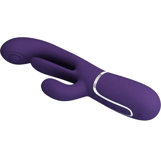 PRETTY LOVE - SHANIA TRIPLE VIBRADOR RABBIT MULTIFUNCIÓN MORADO - Nuvica
