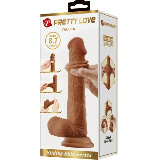 PRETTY LOVE - TALLEN DILDO REALÍSTICO 22 CM MULATO - Nuvica