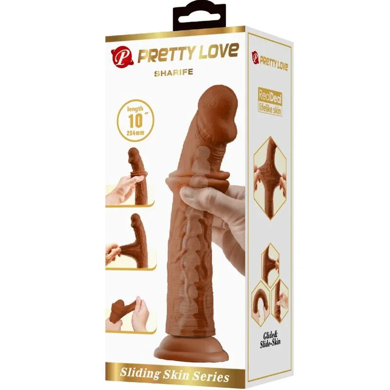 PRETTY LOVE - SHARIFE DILDO REALÍSTICO 25 CM MULATO - Nuvica