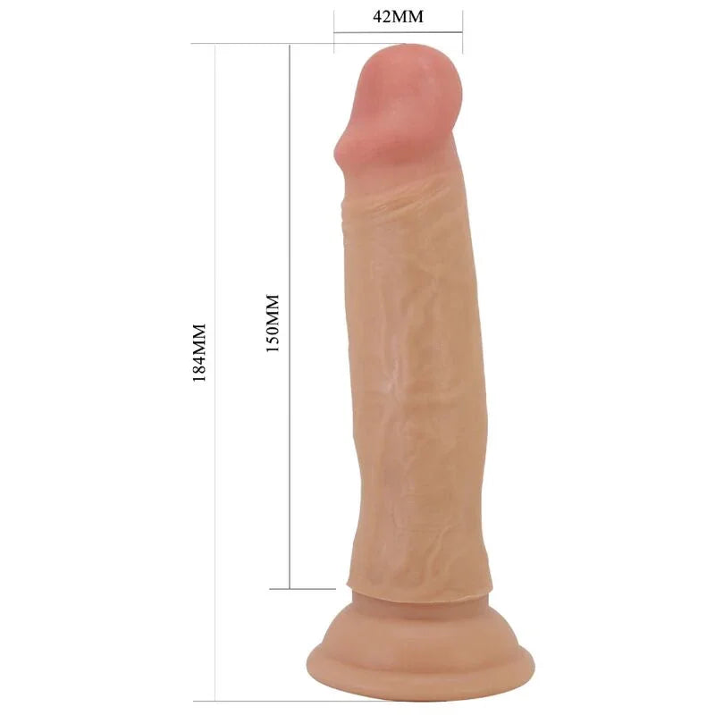 PRETTY LOVE - QUENTIN DILDO REALÍSTICO 18 CM NATURAL - Nuvica