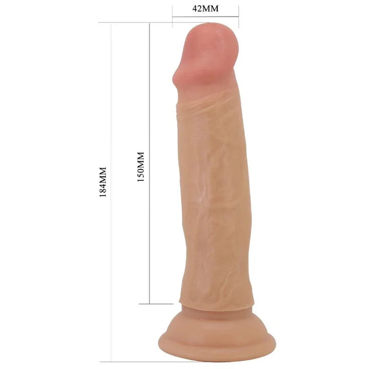 PRETTY LOVE - QUENTIN DILDO REALÍSTICO 18 CM NATURAL - Nuvica