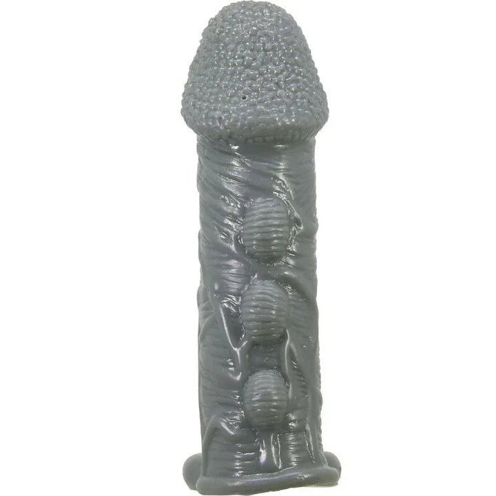 PRETTY LOVE - FUNDA REALÍSTICA ALARGADORA Y RETARDANTE PARA PENE GRIS - Nuvica