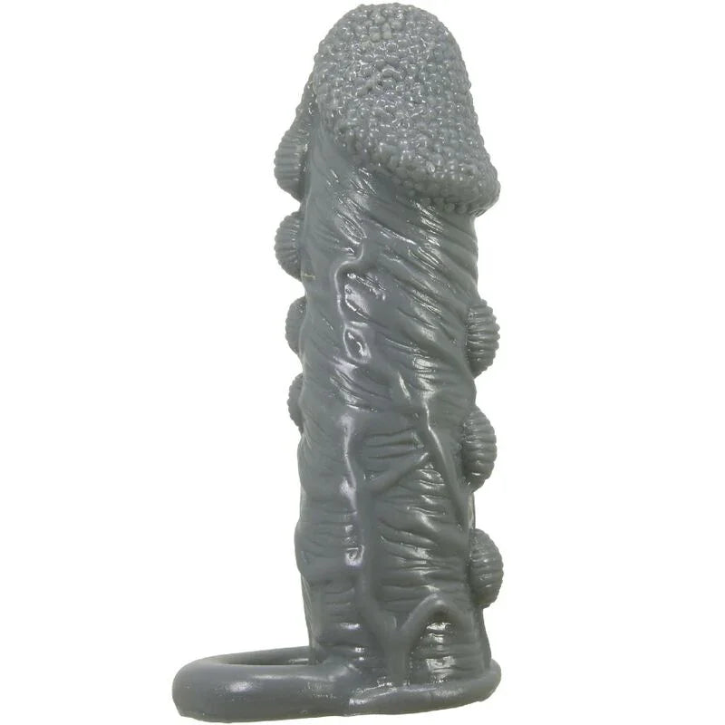PRETTY LOVE - FUNDA REALÍSTICA ALARGADORA Y RETARDANTE PARA PENE GRIS - Nuvica