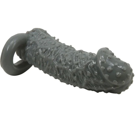 PRETTY LOVE - FUNDA REALÍSTICA ALARGADORA Y RETARDANTE PARA PENE MODELO 2 GRIS - Nuvica