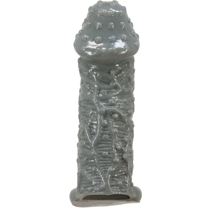 PRETTY LOVE - FUNDA REALÍSTICA ALARGADORA Y RETARDANTE PARA PENE MODELO 2 GRIS - Nuvica