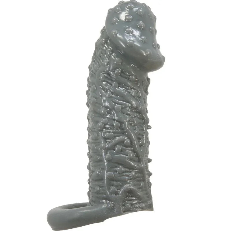 PRETTY LOVE - FUNDA REALÍSTICA ALARGADORA Y RETARDANTE PARA PENE MODELO 2 GRIS - Nuvica