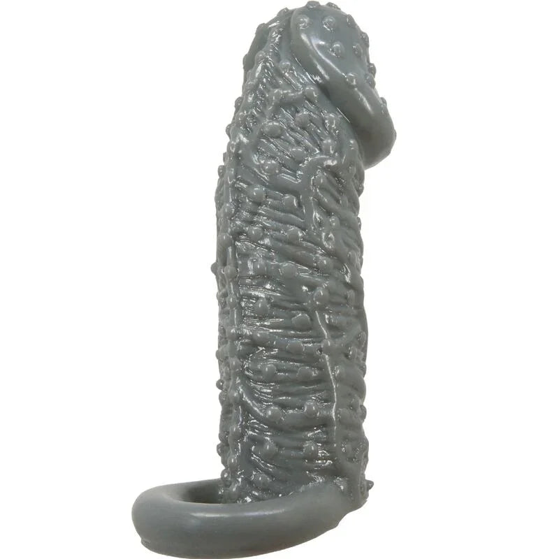 PRETTY LOVE - FUNDA REALÍSTICA ALARGADORA Y RETARDANTE PARA PENE MODELO 2 GRIS - Nuvica