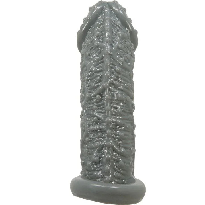 PRETTY LOVE - FUNDA REALÍSTICA ALARGADORA Y RETARDANTE PARA PENE MODELO 2 GRIS - Nuvica