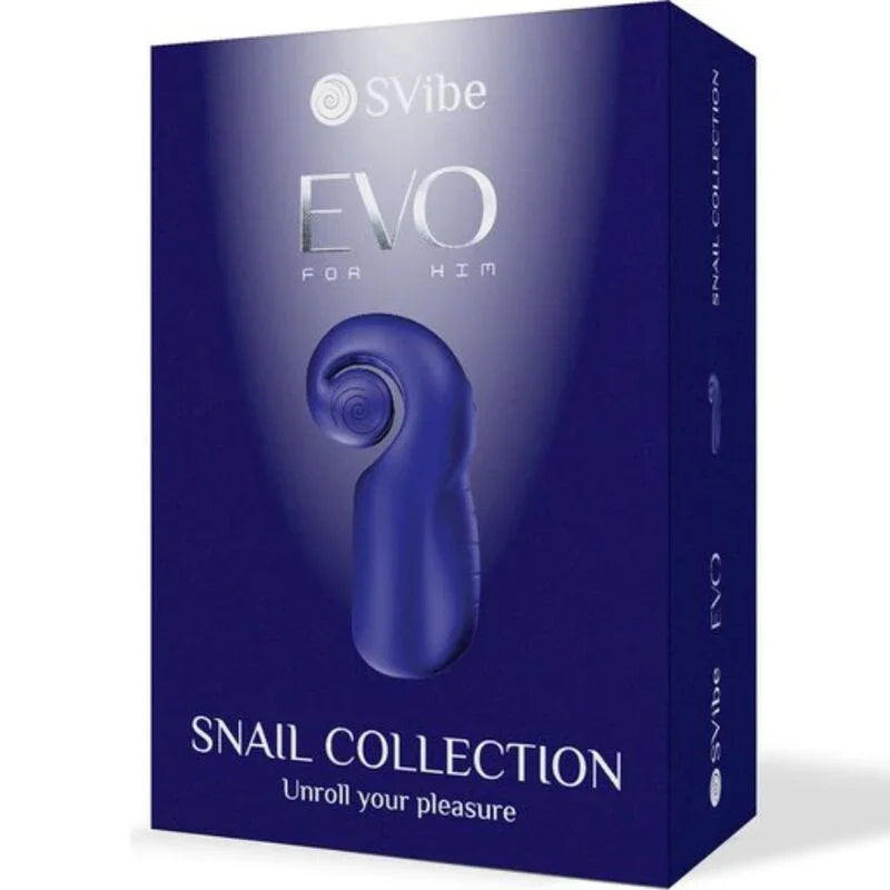 SNAIL VIBE - EVO FOR HIM MASTURBADOR MASCULINO SLIDE NROLL AZUL OSCURO - Nuvica