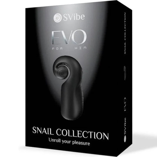 SNAIL VIBE - EVO FOR HIM MASTURBADOR MASCULINO SLIDE NROLL NEGRO - Nuvica