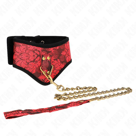 KINK - COLLAR CON CORREA DE ENCAJE 75 CM MODELO SCANDAL 44 X 10 CM - Nuvica