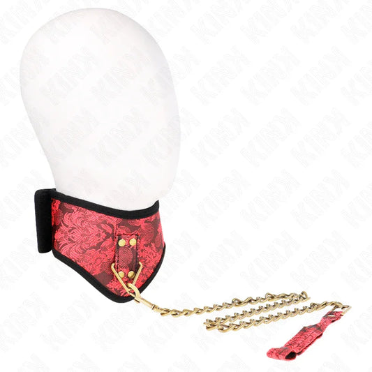 KINK - COLLAR CON CORREA DE ENCAJE 75 CM MODELO SCANDAL 44 X 10 CM - Nuvica