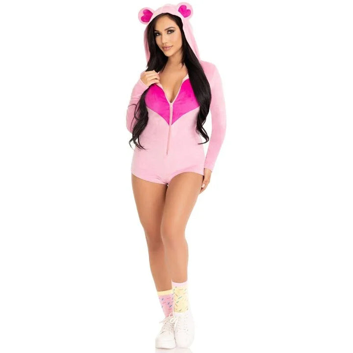 LEG AVENUE - BODY OSITO TERCIOPELO ROSA M - Nuvica